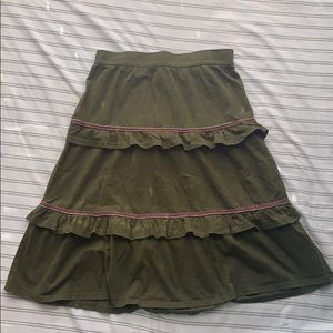 🌺 Girls Green Ruffled Skirt 🌺